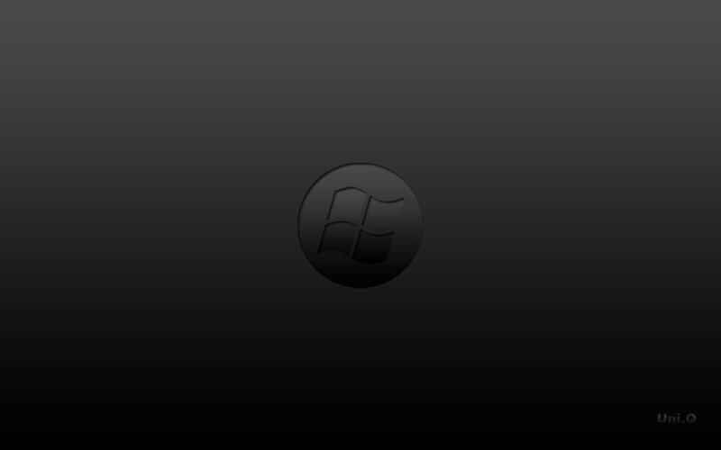 Windows logo on dark background