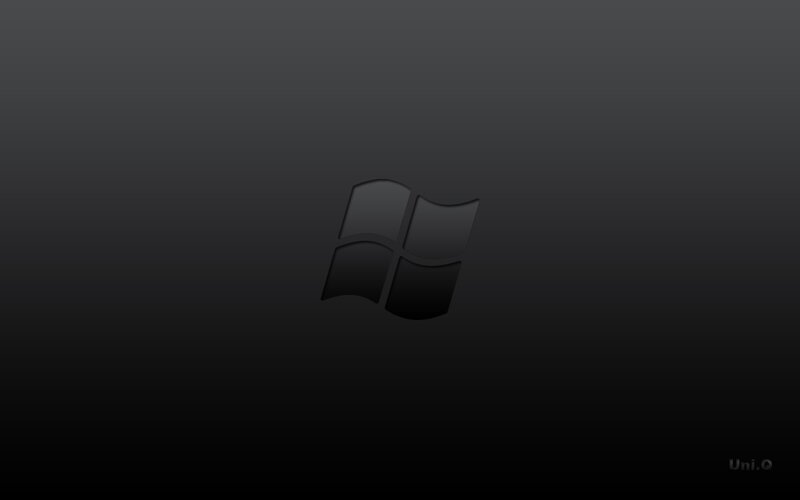 Windows logo on dark background