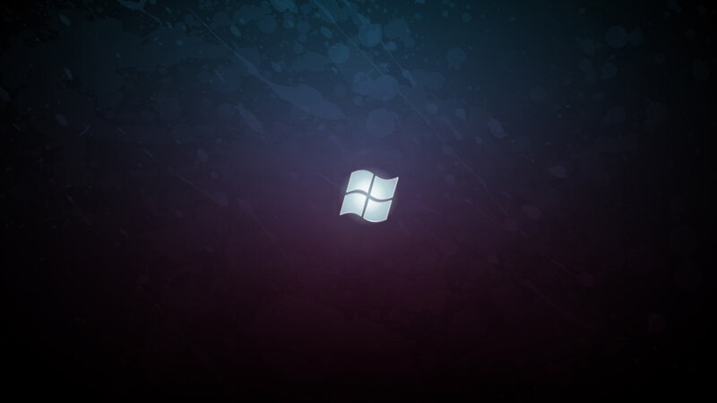 Windows logo on dark background