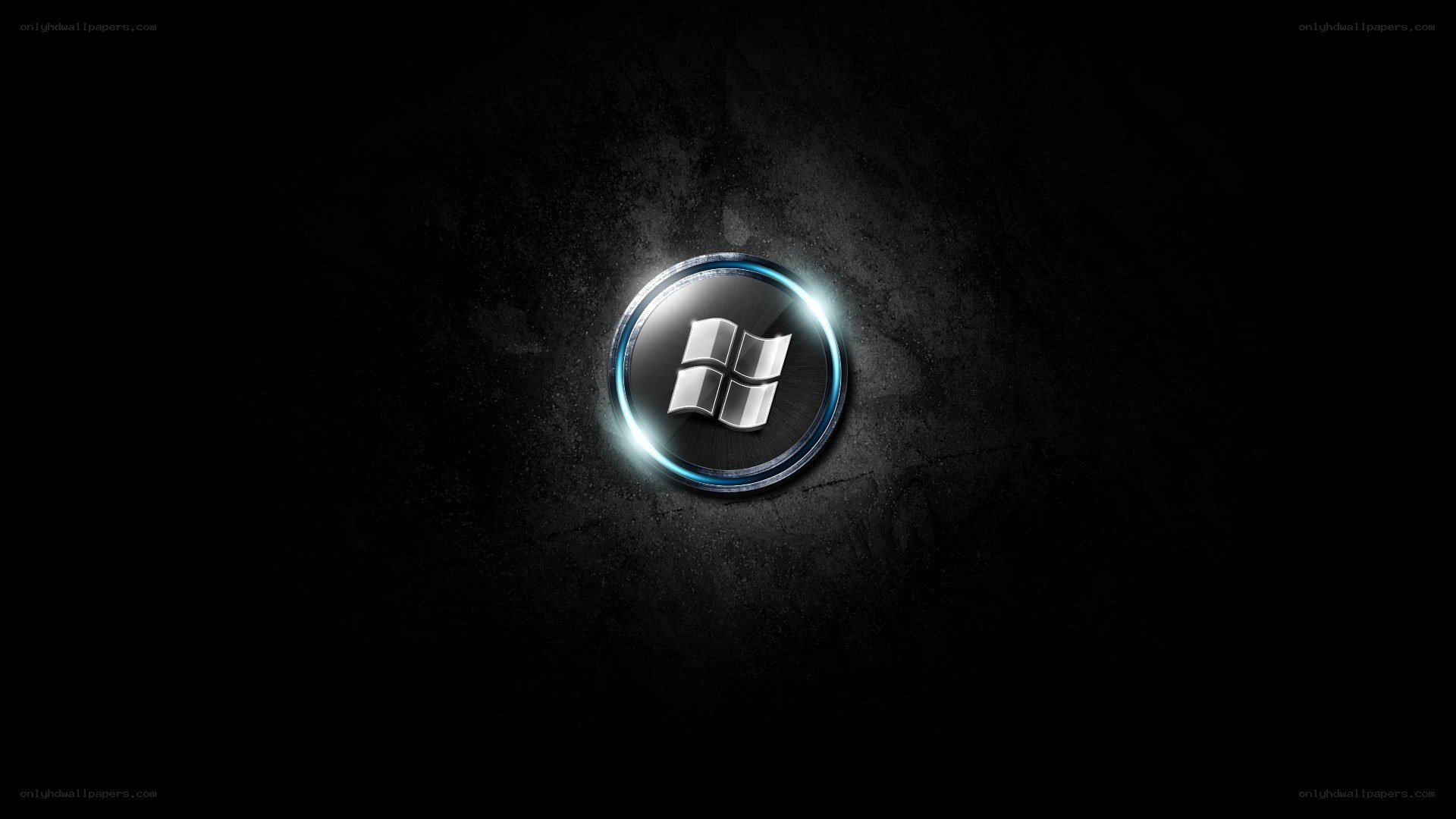 Windows logo on dark background