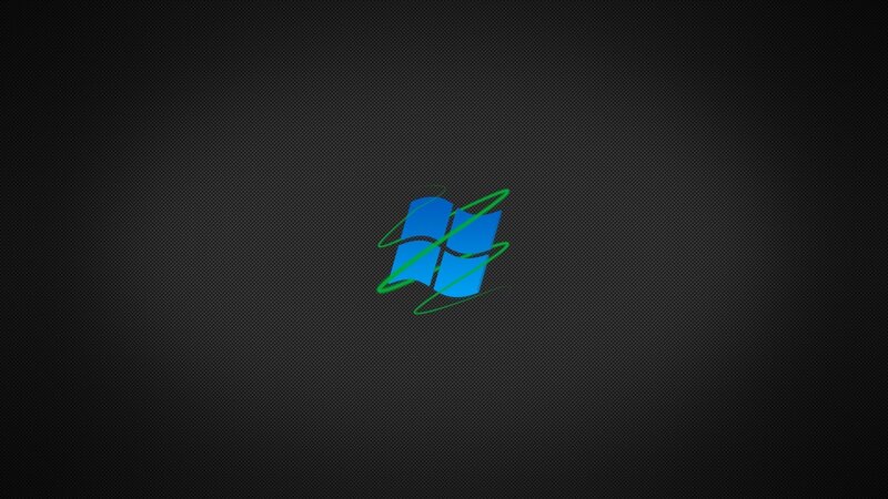 Windows logo on dark background
