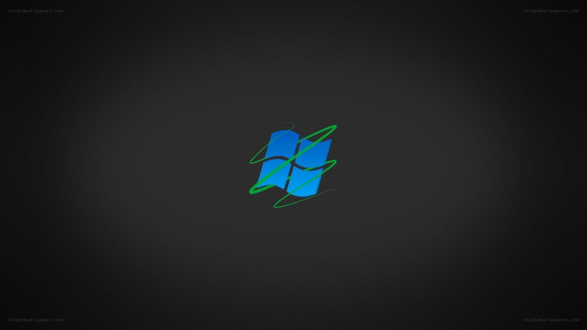 Windows logo on dark background