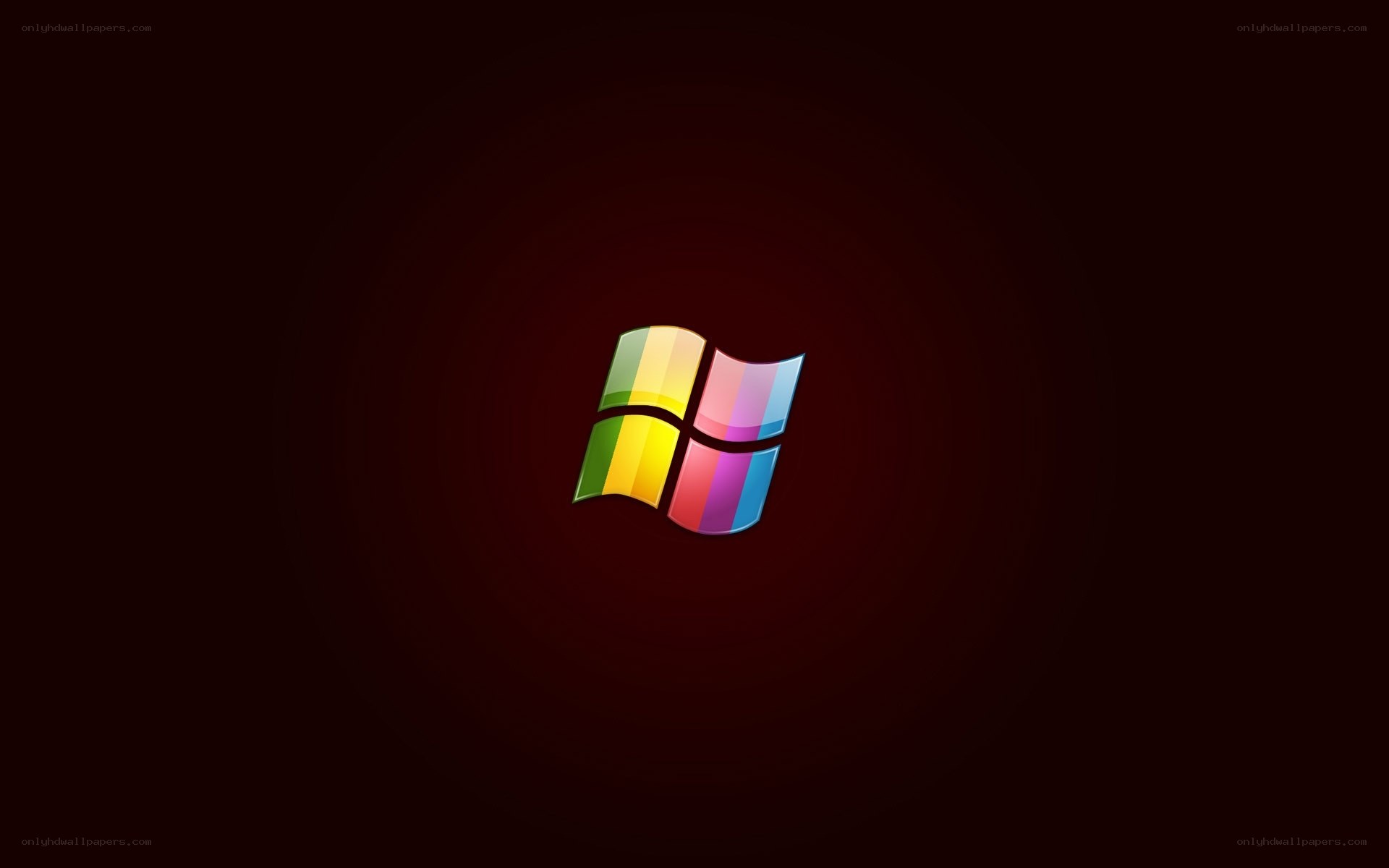 Windows logo on dark background