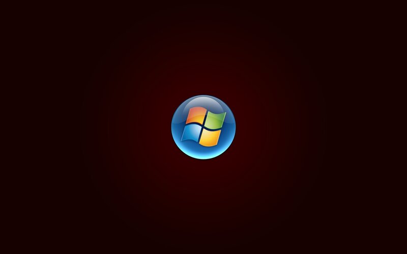 Windows logo on dark background