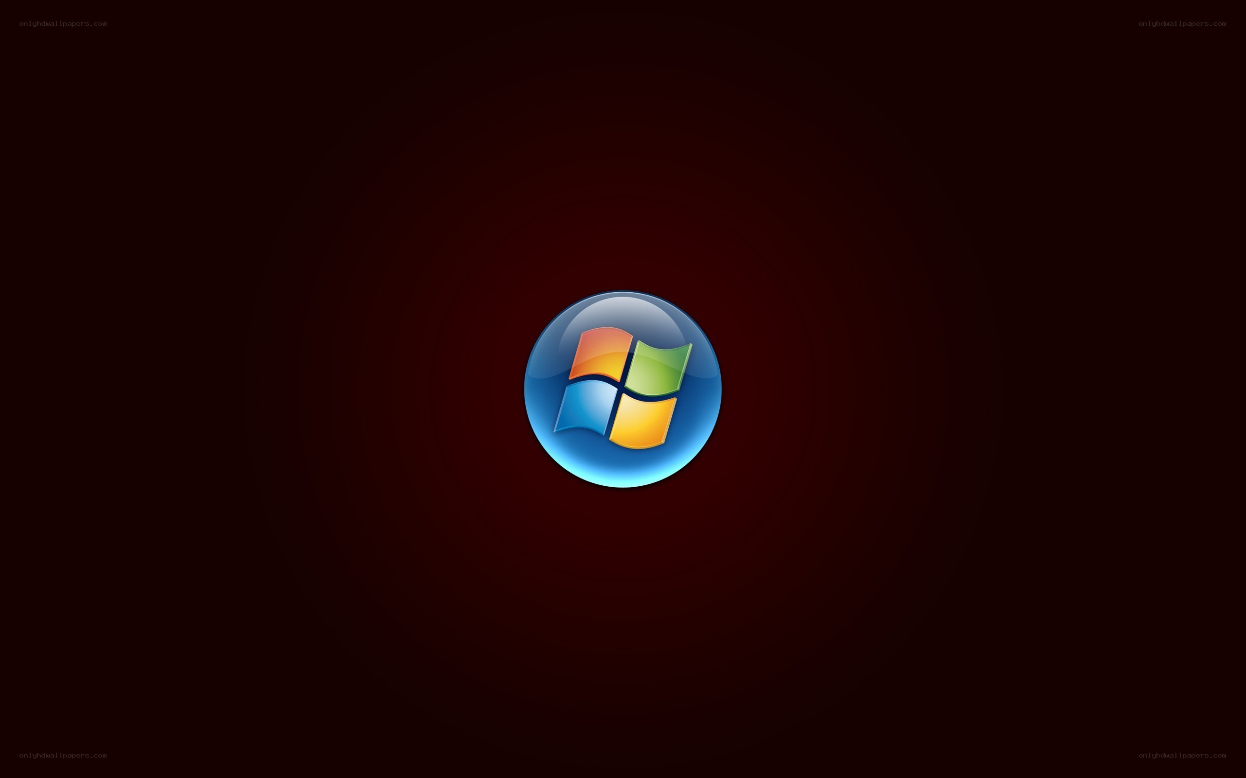 Windows logo on dark background