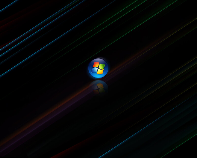 Windows logo on dark background