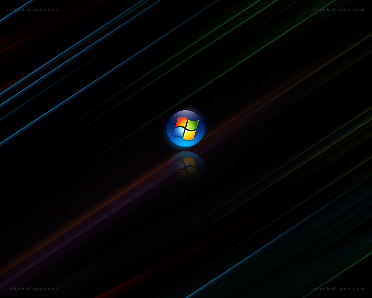 Windows logo on dark background
