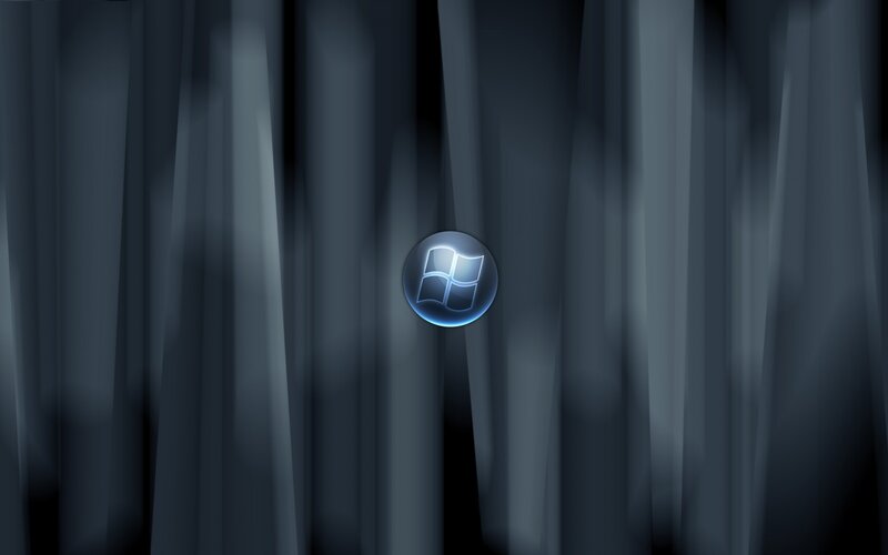 Windows logo on dark background