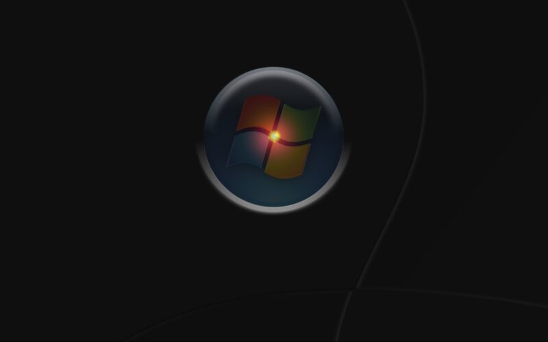 Windows logo on dark background