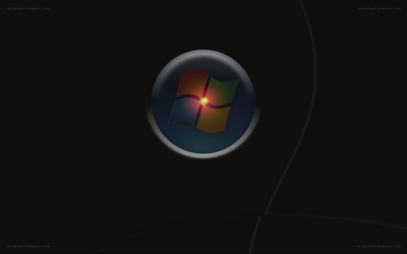 Windows logo on dark background