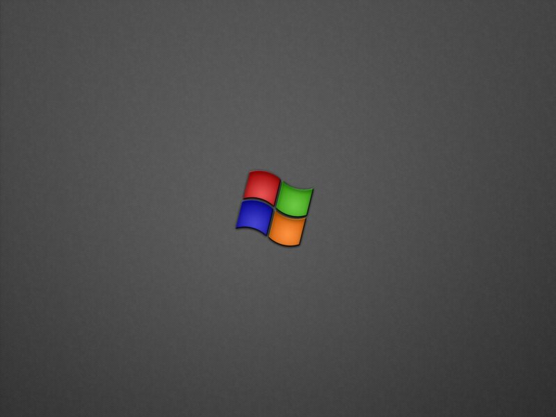 Windows logo on dark background