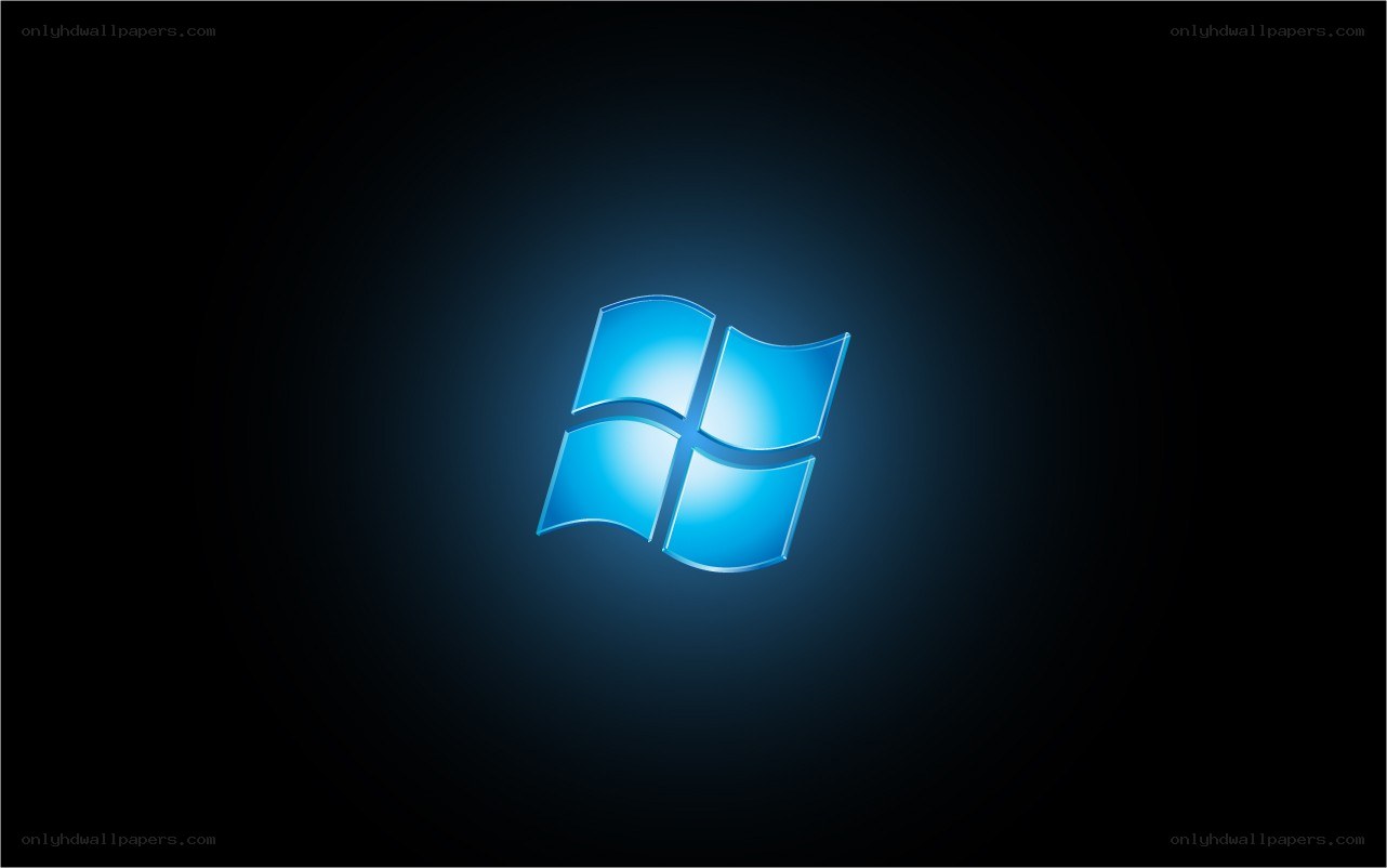 Windows logo on dark background
