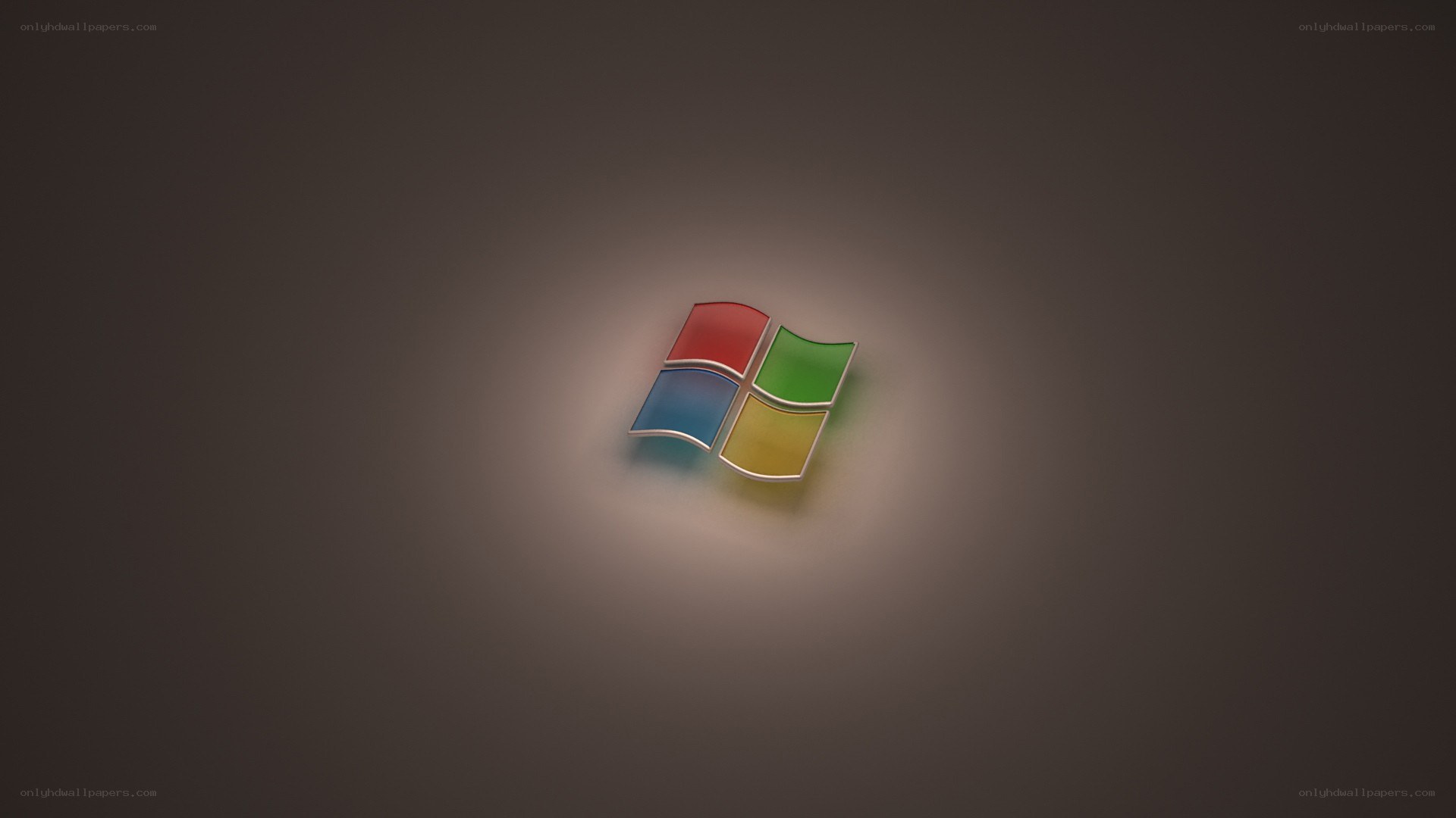 Windows logo on dark background