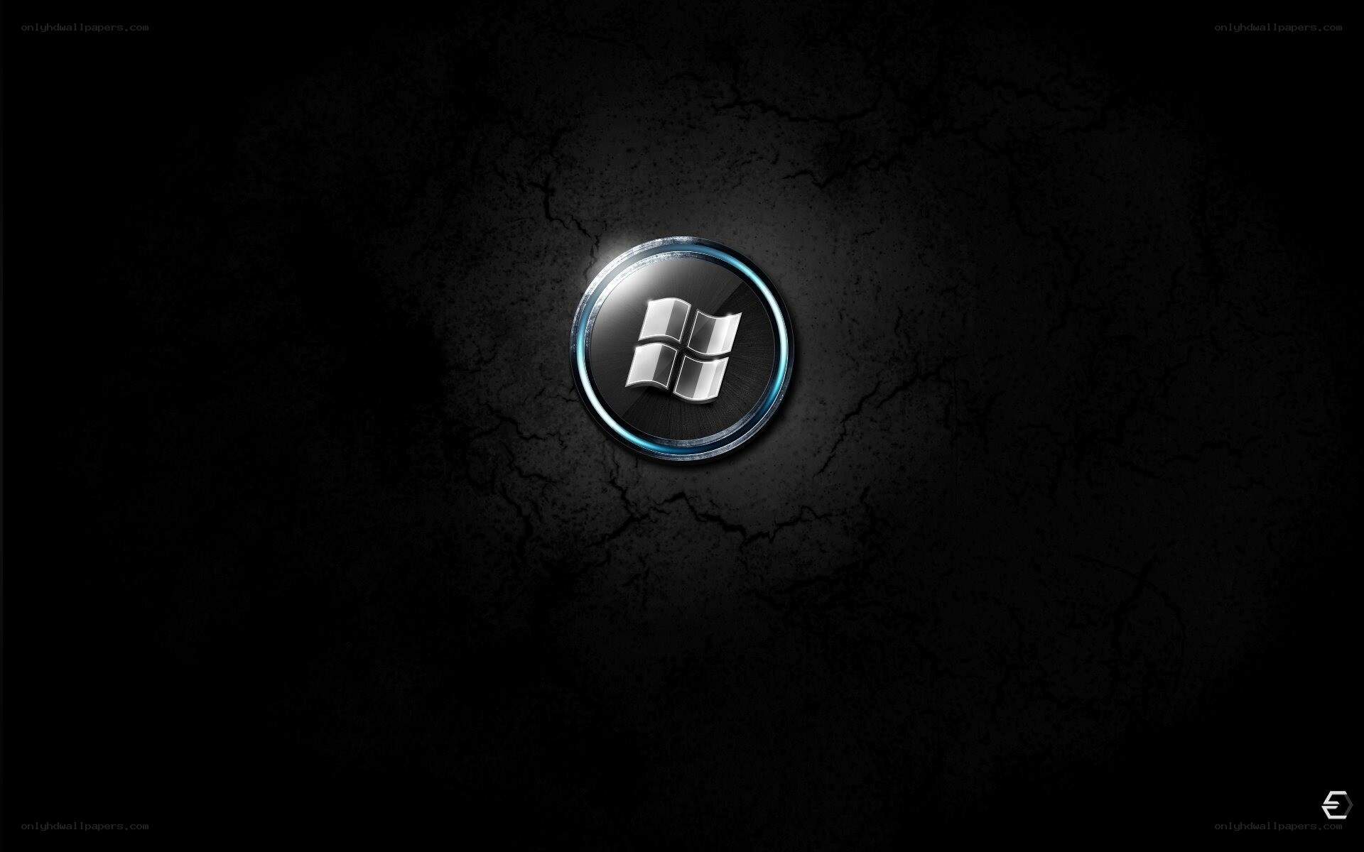 Windows logo on dark background
