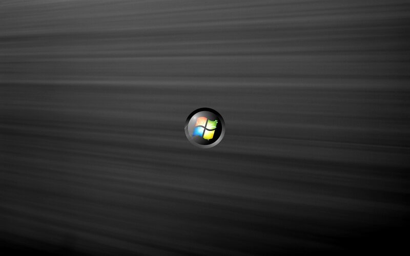 Windows logo on dark background