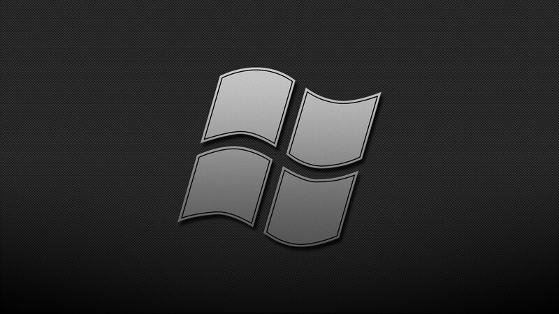 Windows logo on dark background