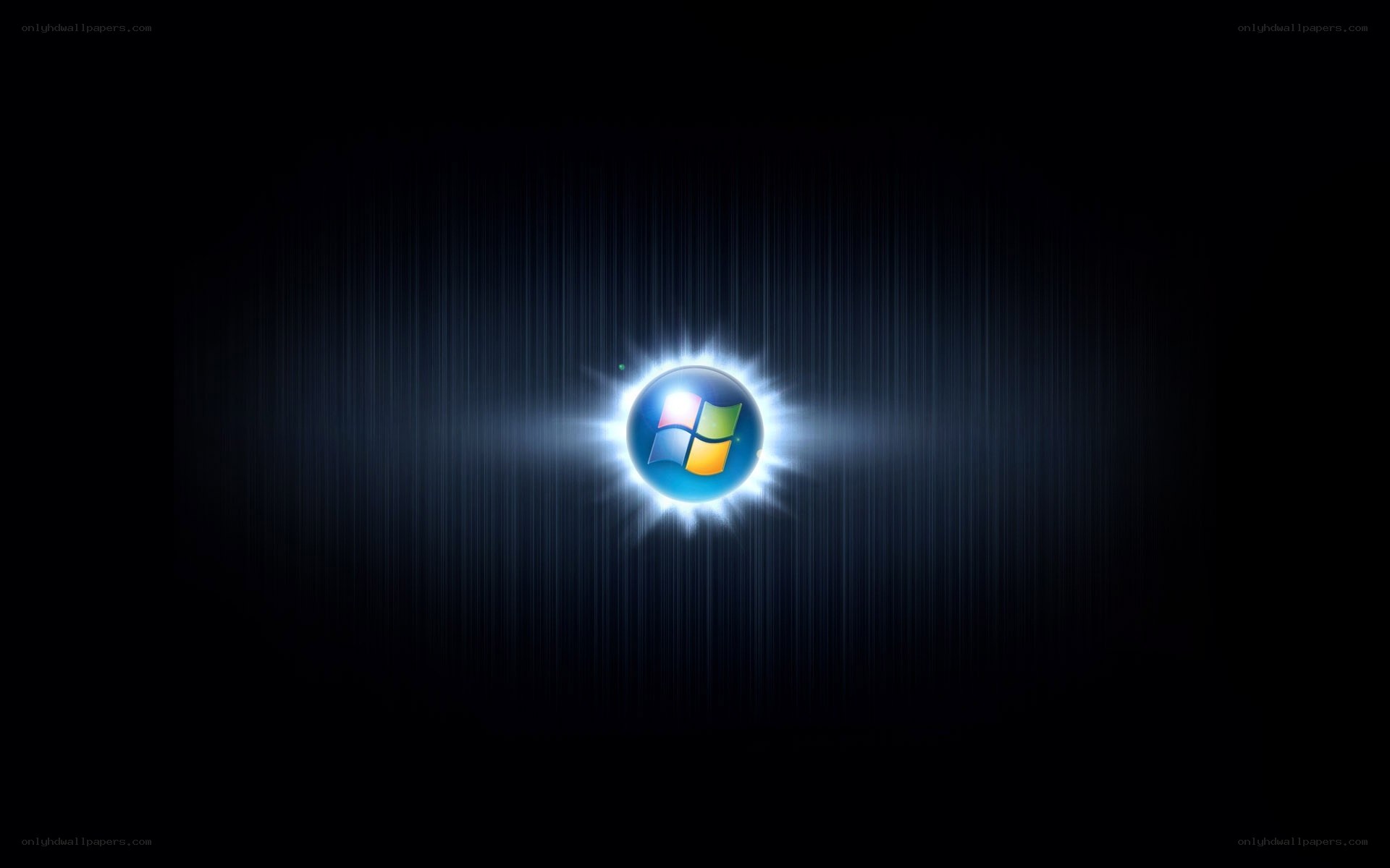 Windows logo on dark background