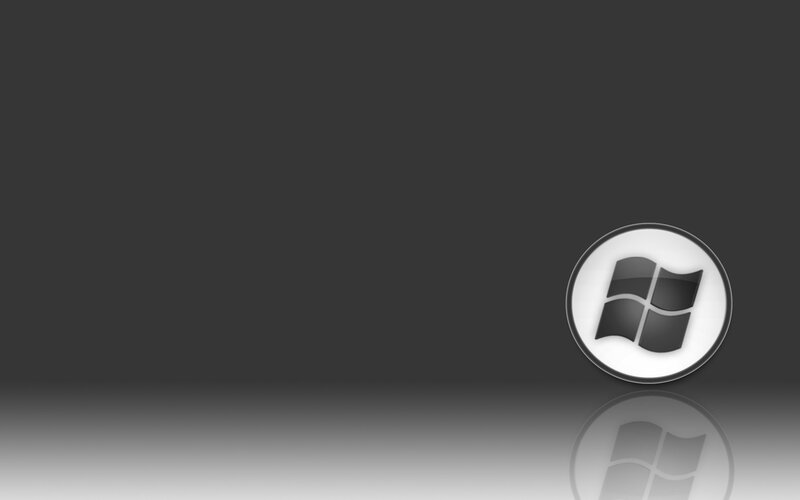 Windows logo on dark background