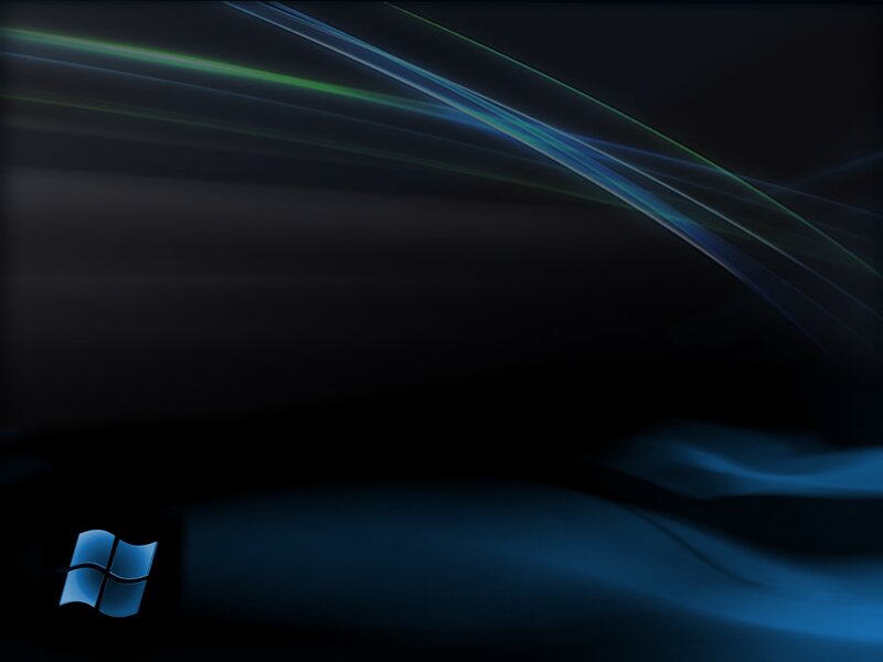 Windows Logo on Dark Background — Black, Dark, Futuristic, Digital Art