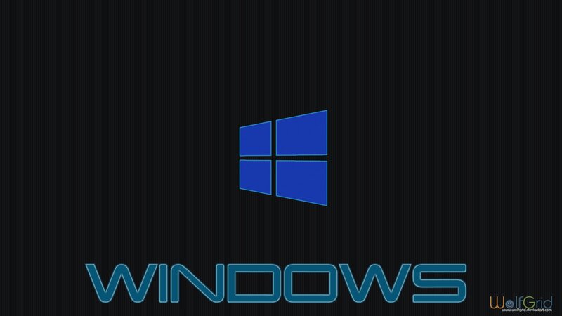 Windows Logo on Dark Background — Black, Minimalist, Digital Art, Text