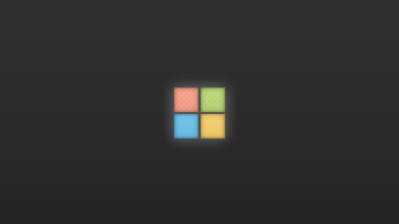 Windows Logo on Dark Background — Black, Minimalist, Digital Art