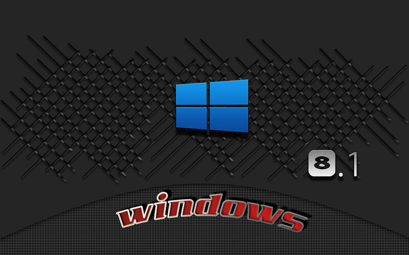 Windows Logo on Dark Background — Black, Modern