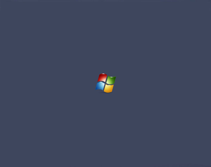 Windows Logo on Dark Background — Blue, Neutral