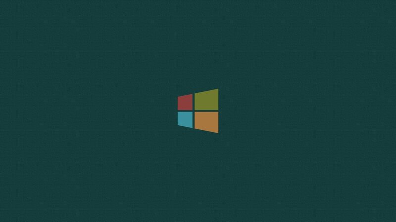 Windows Logo on Dark Background — Dark Green