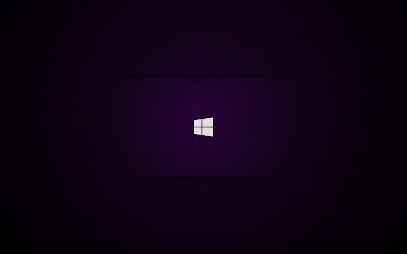 Windows Logo on Dark Background — Purple