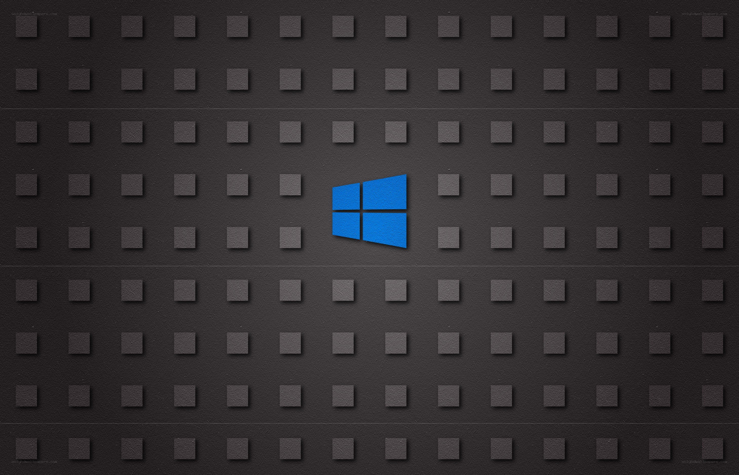 Windows logo on dark grid