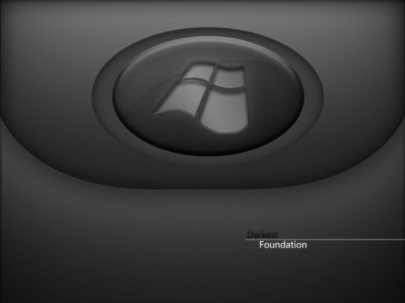 Windows Logo on Dark Surface — Black, Minimalist, 3d Render