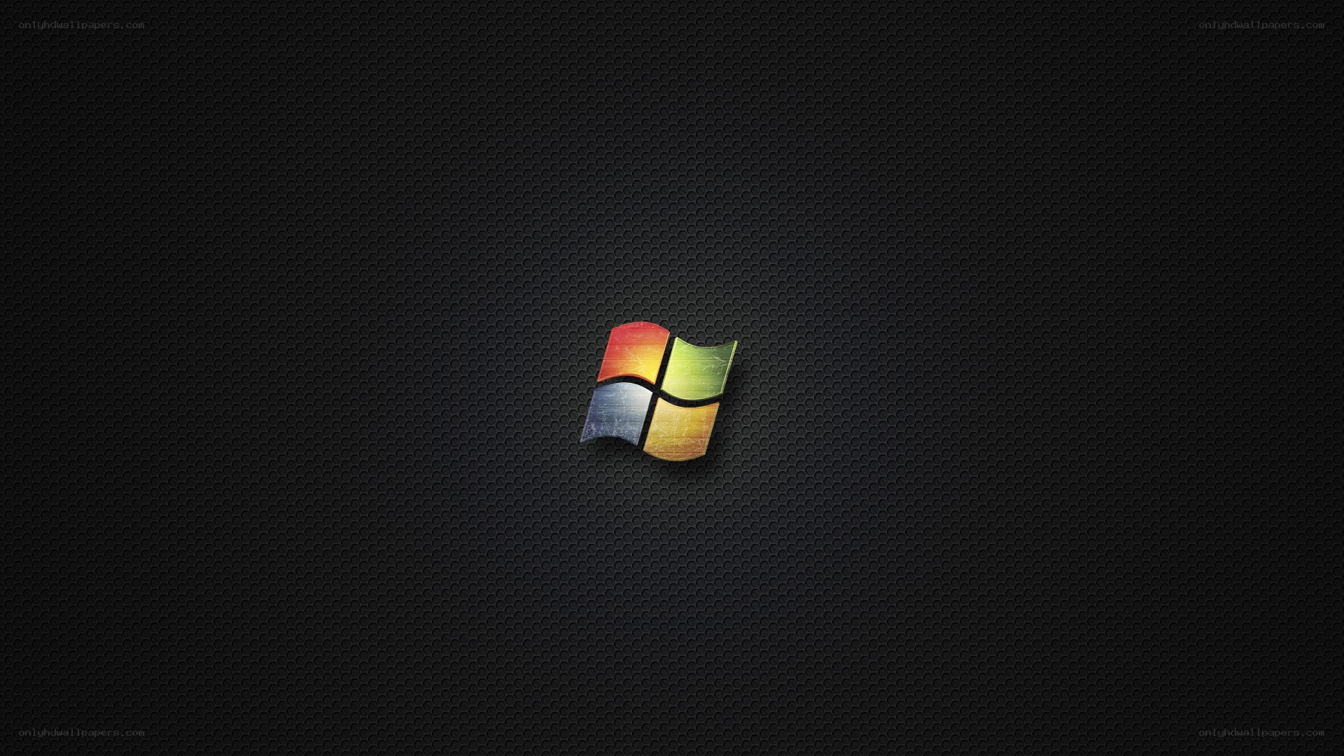 Windows logo on dark textured background