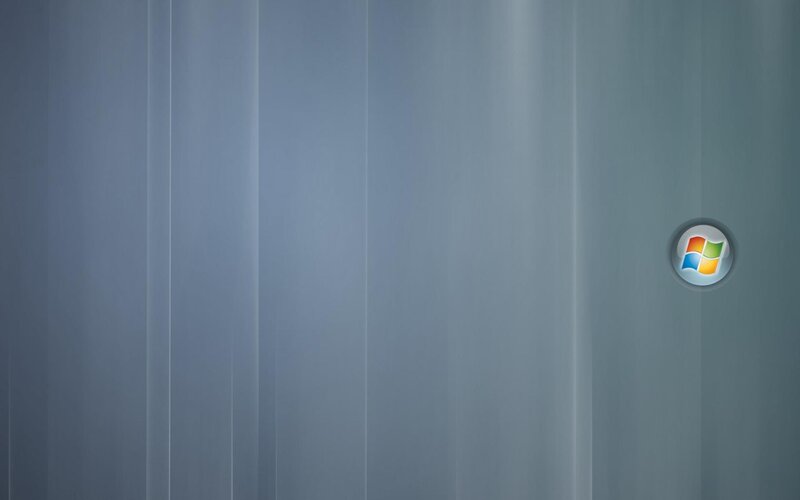 Windows Logo on Desktop — Gray