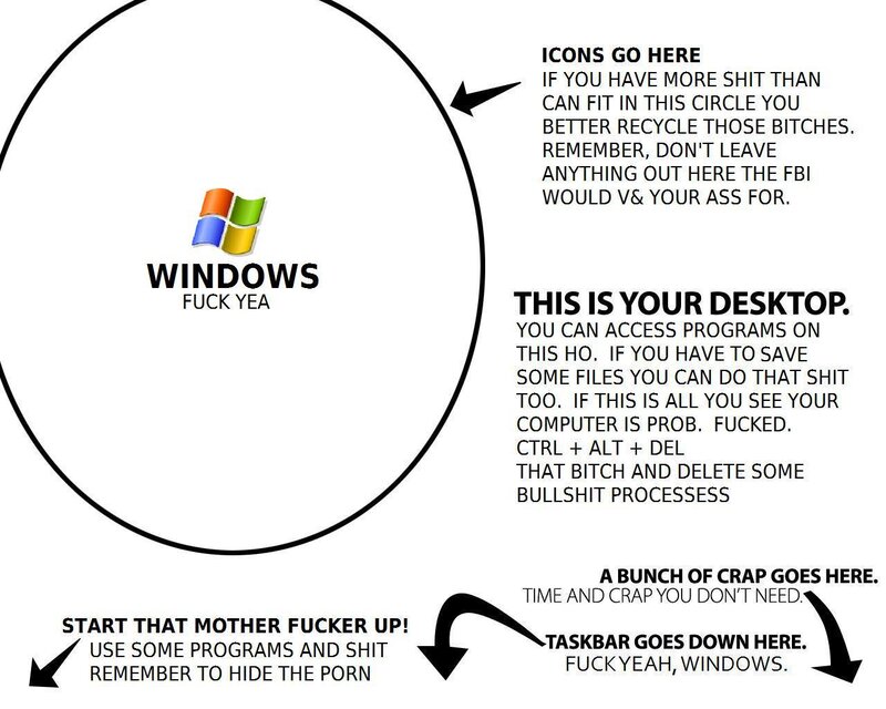 Windows Logo on Desktop