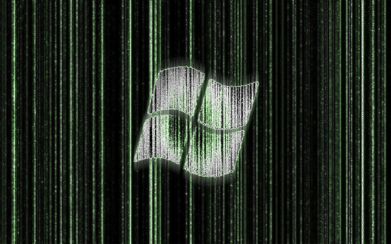 Windows Logo on Digital Background
