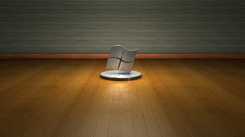 Windows Logo on Floor