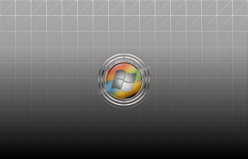 Windows logo on geometric background