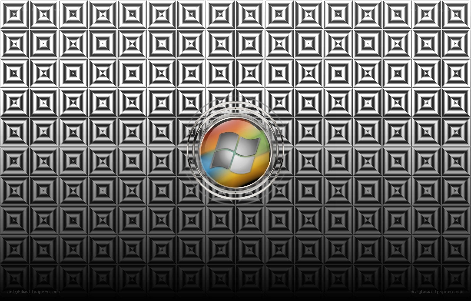 Windows logo on geometric background