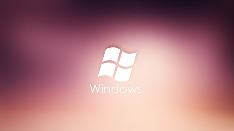 Windows logo on gradient background