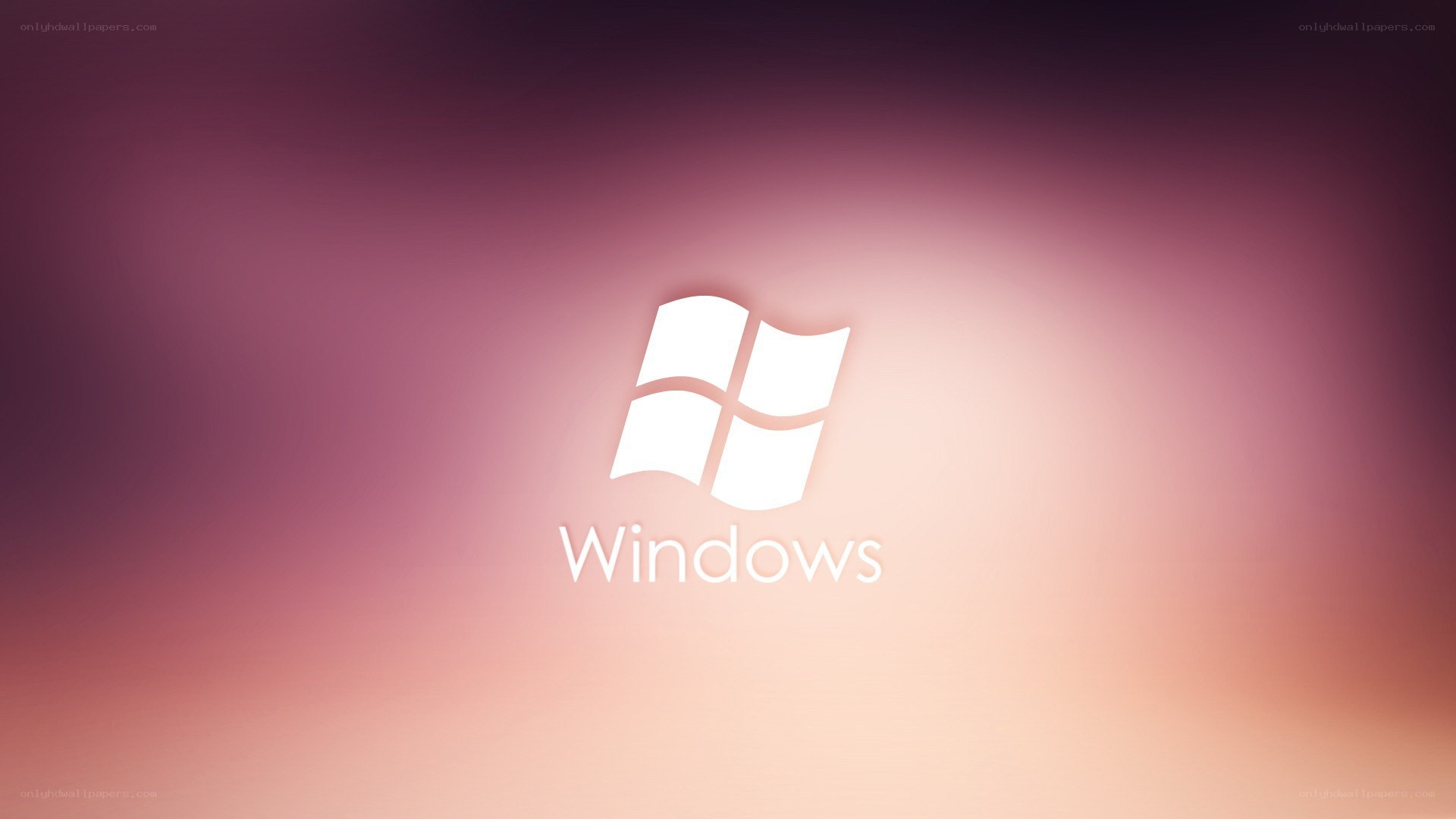 Windows logo on gradient background