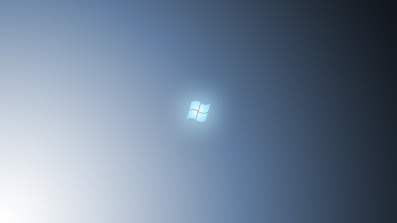 Windows logo on gradient background