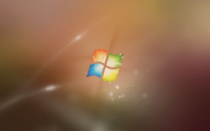 Windows logo on gradient background