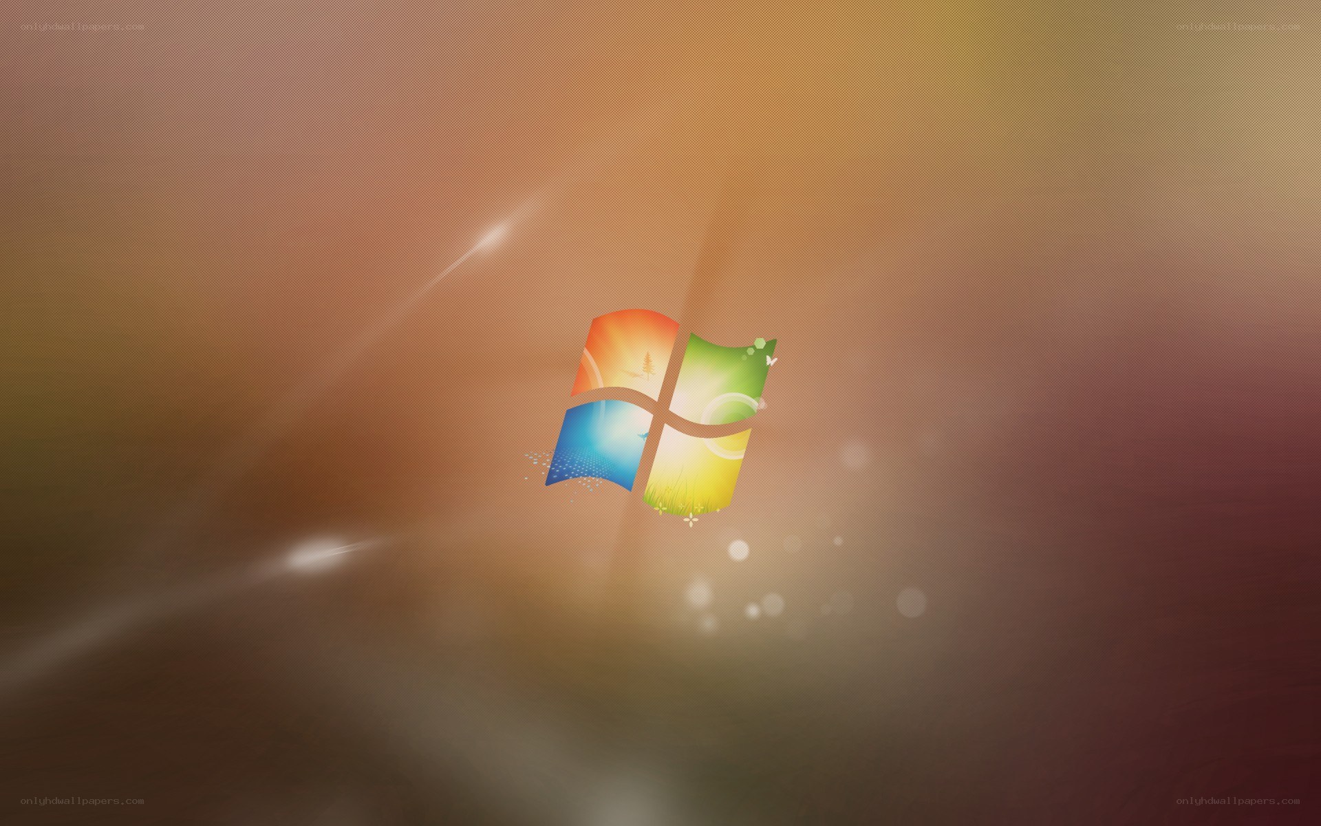 Windows logo on gradient background