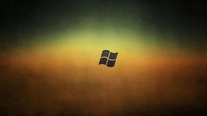 Windows Logo on Gradient — Brown
