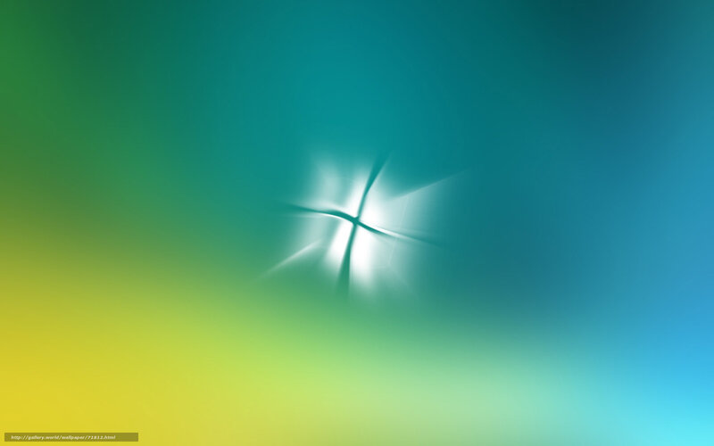 Windows Logo on Gradient — Green