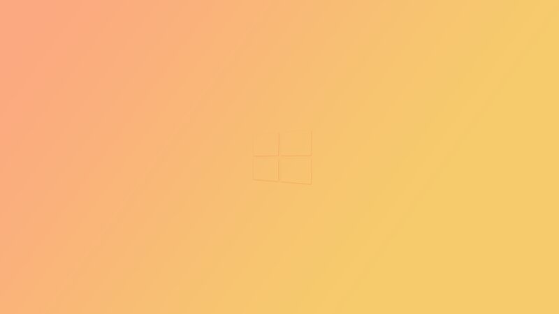 Windows Logo on Gradient — Orange, Neutral, Digital Art