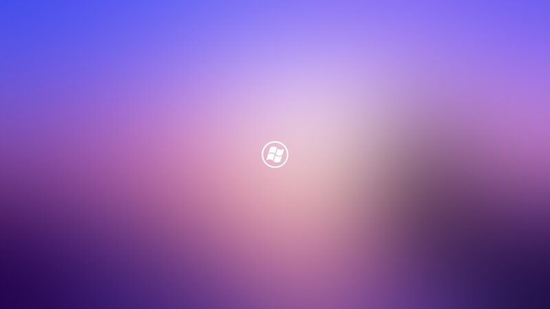 Windows Logo on Gradient — Purple, Calm, Abstract, Blue