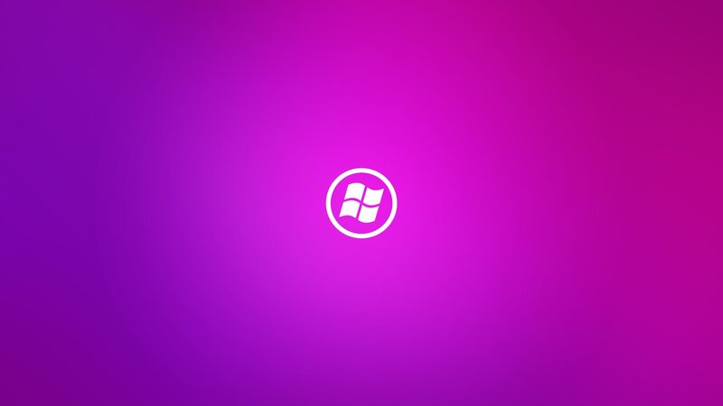 Windows Logo on Gradient — Purple, Calm, Minimalist, Magenta