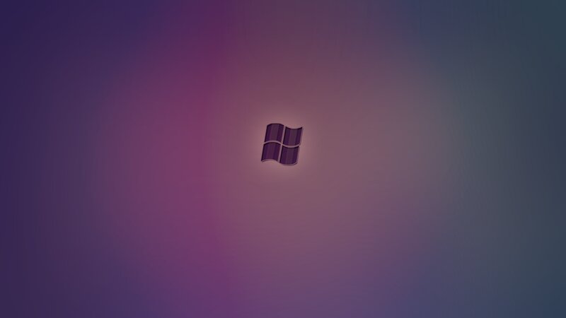 Windows Logo on Gradient — Purple