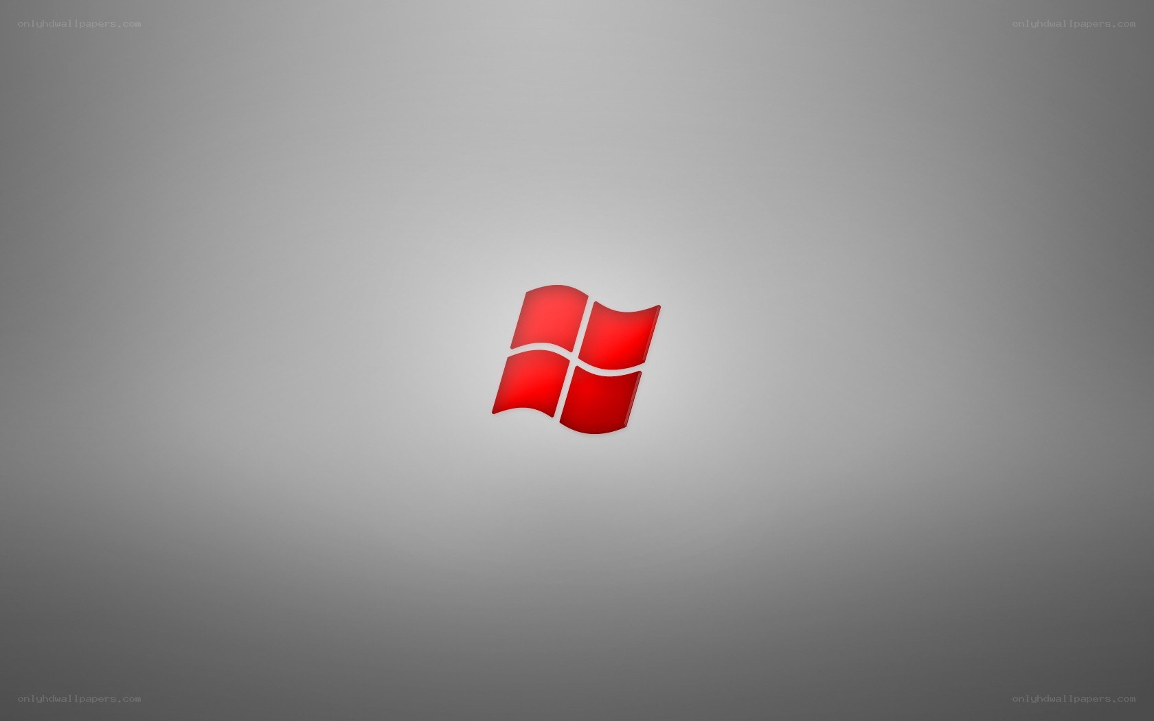 Windows logo on gray background